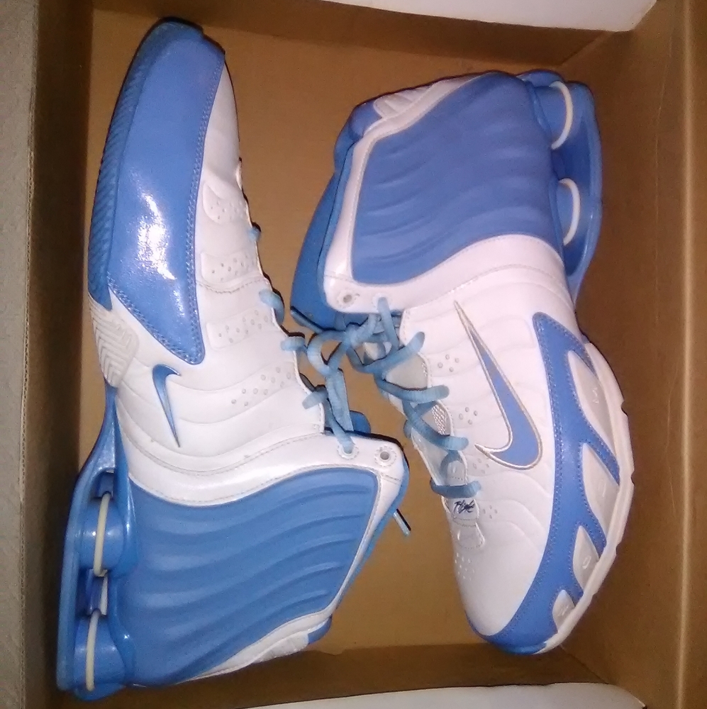 RARE UNC BLUE 2005 NIKE SHOX ZOOM FLIGHT SIZE 12.